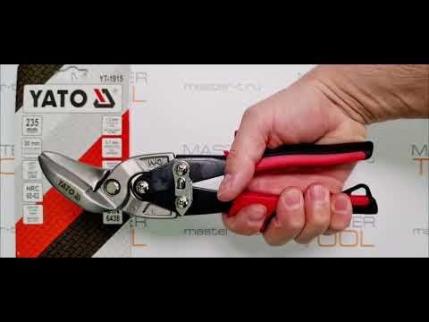Ножницы по металлу YATO (YT-1915), левосторонние, длина 235 мм