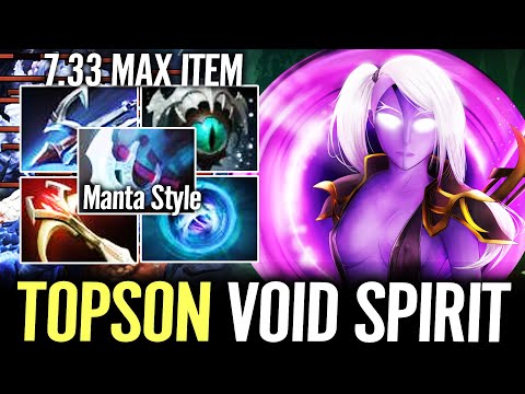 Topson Show you 100% Power of Void Spirit Pro Play 1st item Manta Style
