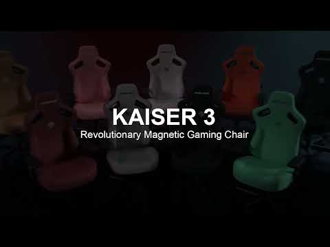 Žaidimų kėdė AndaSeat Kaiser 3 XL, Ruda, PVC oda video