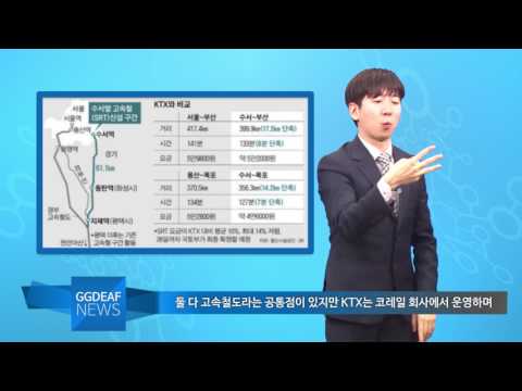 「고속철도」의 한국수어 표현