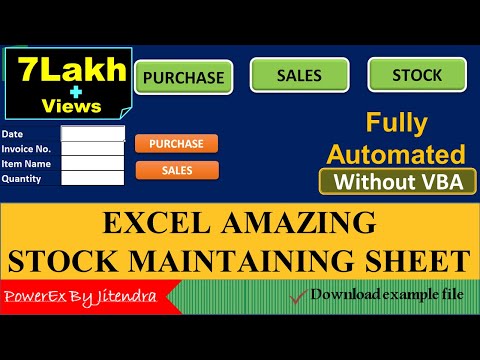 Stock In Out and Balance Template in Excel Stock Management Template