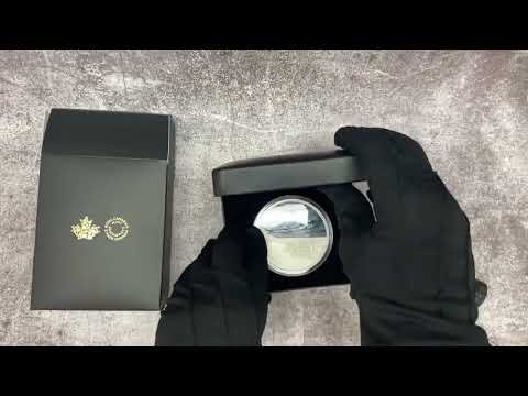 2022 Canada 5 oz Proof Silver Ghost Ship Coin .9999 Fine (w/Box & COA)