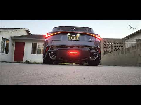 2022 LEXUS IS350 F SPORT GREDDY GPP FULL CUSTOM BOLT ON EXHAUST LEXON JAPAN DIFFUSER LED BRAKE LIGHT
