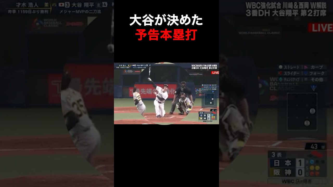 大谷翔平、交代ではなく塁打数で交代示唆！WBC壮行試合での一幕！