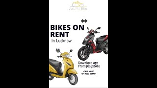 Best Bike rental service in Lucknow | Bikes on rent | Just My Bikes | cars on rent