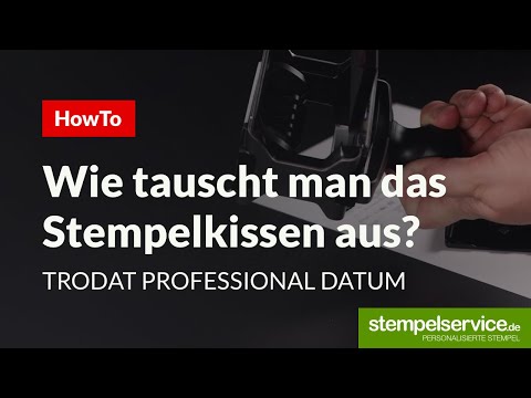 HowTo: Trodat Stempelkissen wechseln - Datumstempel Trodat Professional Line