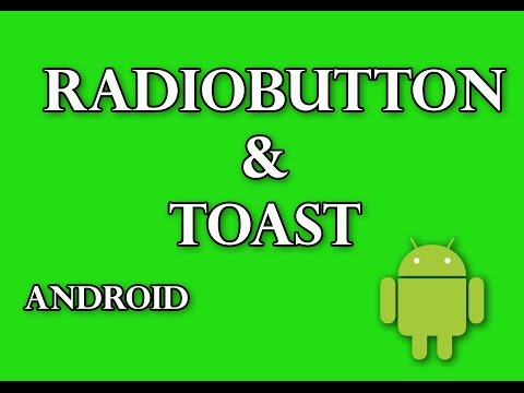 Working with RadioButton Toast in Android