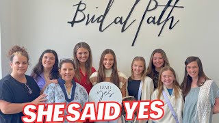 She Said YES to a DRESS | Soon to be Daughter in Love! 