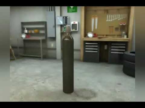 Footage : oxygen cylinder as a Misile Blast accident