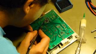 Ultimate sensor board: SMT soldering of a 40-pin TQFP case