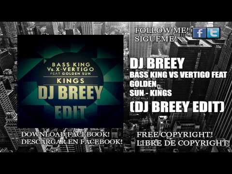 Bass King Vs X Vertigo feat Golden Sun - Kings (DJ Breey Edit) (Copyright Free) (FREE DOWNLOAD)