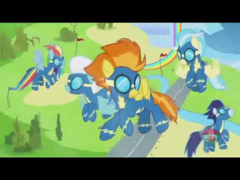 Rainbow Dash's parents causing cheering turbulence [Canada release]
