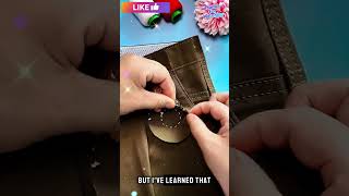 How to Repair Torn Clothes by Hand Easy DIY Sewing Hack. #fashiontips #sewingtips #styletips