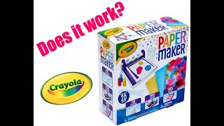 Crayola Paper Maker Kit Review DIY Make your own paper