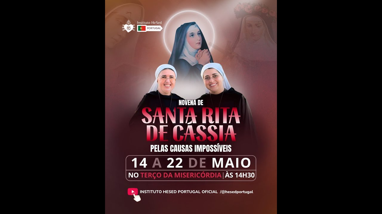 Terço da Misericórdia | 15/05 | 2º dia da novena de Santa Rita de Cássia | Instituto Hesed Portugal