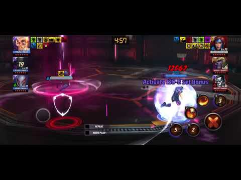 Marvel Future Fight-unique strategy VS Jean/thanos teams-Spider-Man 2099 ultimate timeline battle