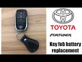 How To Replace Battery For Toyota Fortuner Key Fob Keyless Key Fob