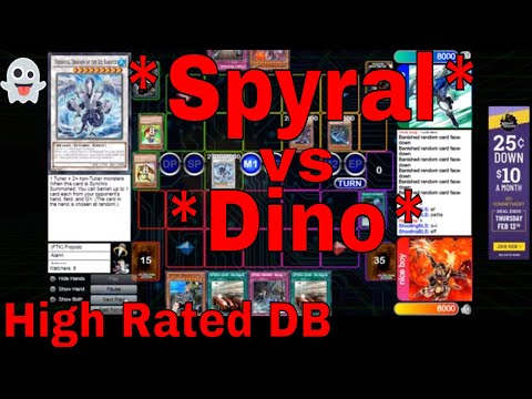 Spyral Vs Dino High Rated DB Yugioh 2020