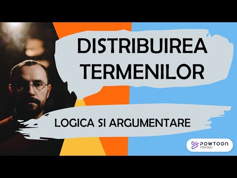 Logica si argumentare - Distribuirea termenilor in propozitiile categorice