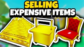 BUYING AND THEN SELLING EXPENSIVE ITEMS IN MY RESTAURANT! (ROBLOX)