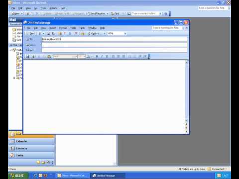 Setting up out of office Outlook 2003