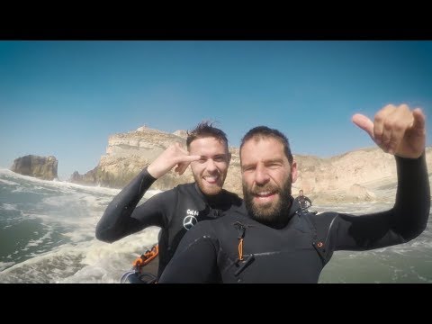 Hugo Vau com Luís Cidade: a BRP na Nazaré