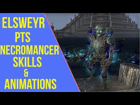 ESO - Necromancer Skills & Animations | Elsweyr PTS