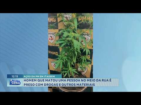Ação da PM em Itaobim: Homem que matou uma pessoa no meio da rua é preso com drogas e materiais.