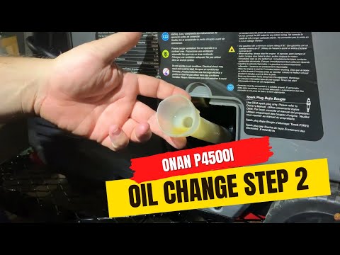 Onan P4500i Inverter Portable Generator - Oil Change Step 2