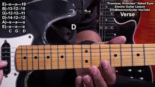 How To Play PROMISES, PROMISES Naked Eyes Guitar Chords Lesson - @EricBlackmonGuitar 80's