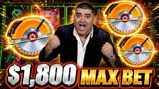 $1,800 Max Bet Bonus On Huff N Even More Puff Slot Machine