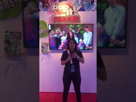 Hasbro toy fair demo of Bop It Maker