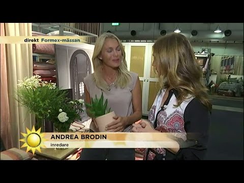 Maria Forsblom på inredningsmässa - Nyhetsmorgon (TV4)