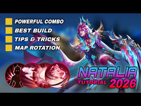 NATALIA Solo Rank Tutorial & Guide 2026 (English): Skills, Combo, Best Build, Tips & Tricks | MLBB
