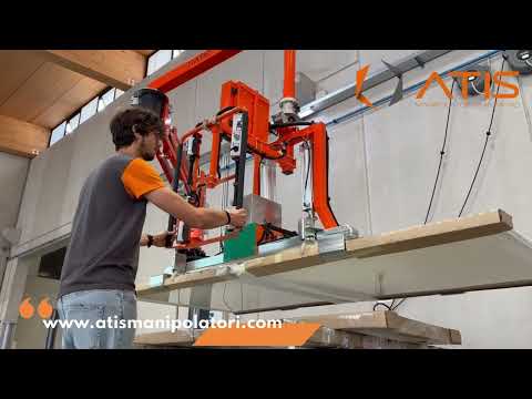 Bras articulé industriel pour manutention de bloc-porte et fermeture