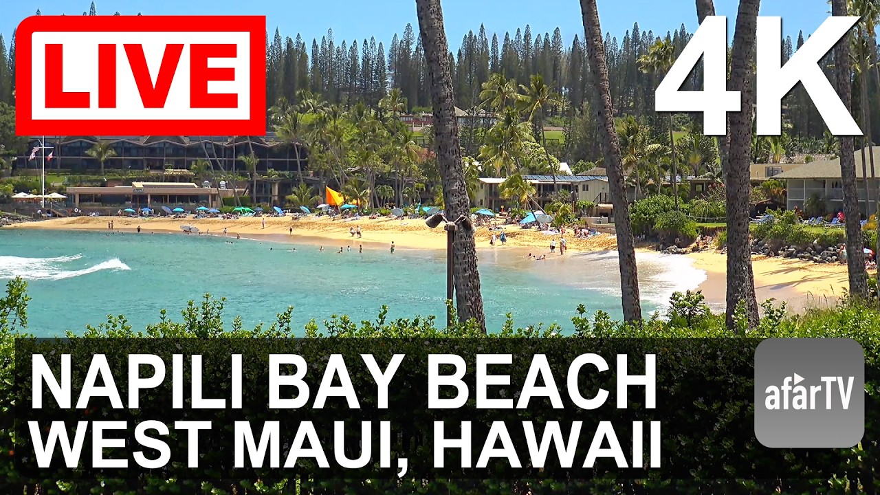 Live webcam view of Napili Bay Beach Live Cam