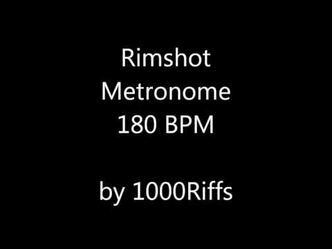Rimshot Metronome 180 BPM - Beats Per Minute