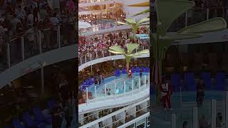 Sail away party onboard the Icon of the Seas.  #cruiseship #cruiseline