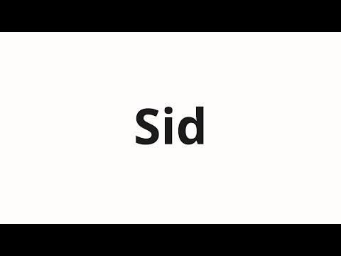 How to pronounce Sid | Сид (Sid in Russian)