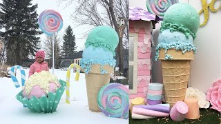 How to Make a Giant Ice Cream Party Props