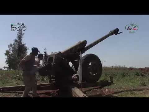 استهداف مقرات تنظيم داعش في بلدة سحم الجولان في ريف درعا الغربي بقذائف المدفعية الثقيلة