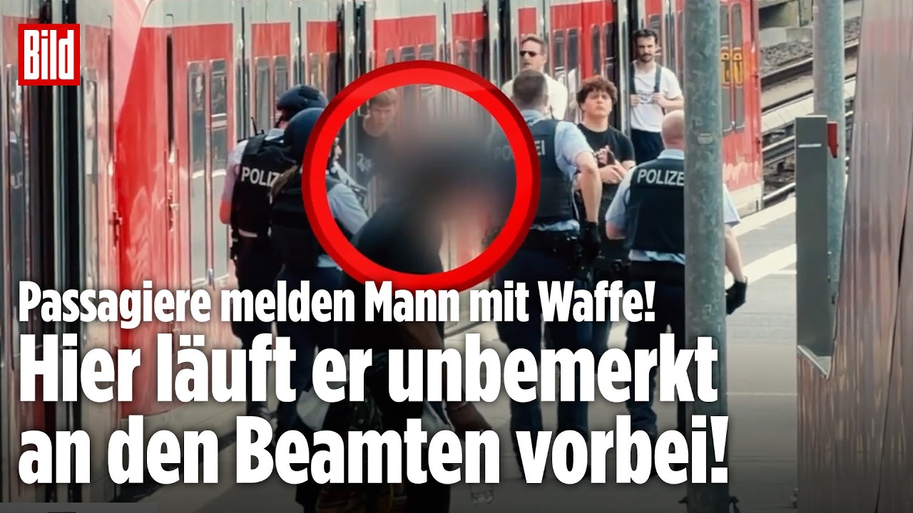 HAMBURG: Mann zieht Schusswaffe im Zug! Polizei nimmt 46-Jährigen fest!