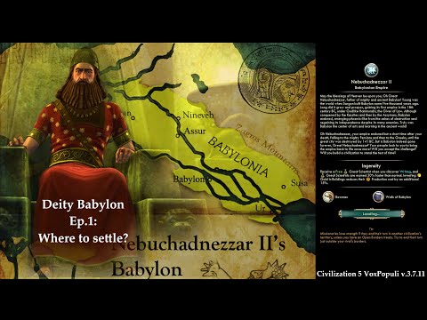 Civ 5 Vox Populi: Deity Babylon - Ep.1: Where to settle?