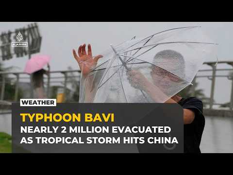 Typhoon Bavi batters China, forcing nearly 2 million evacuations