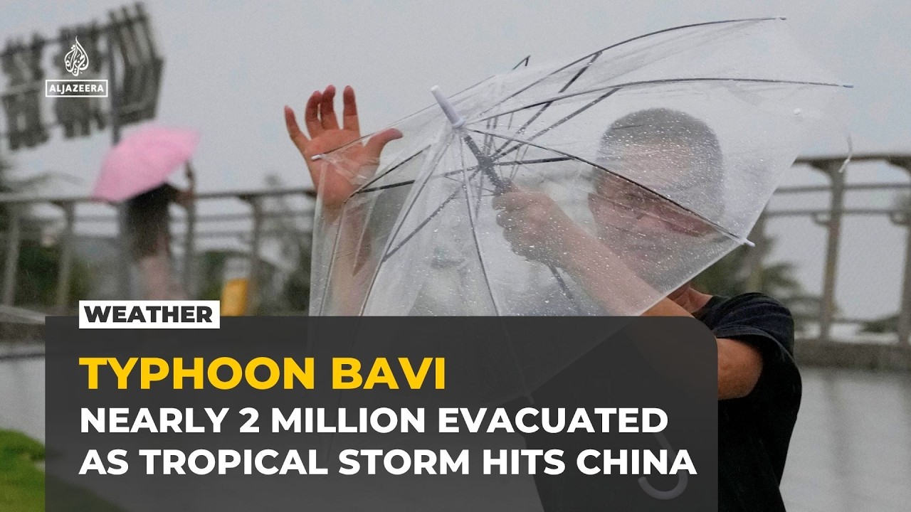 Typhoon Bavi batters China, forcing nearly 2 million evacuations