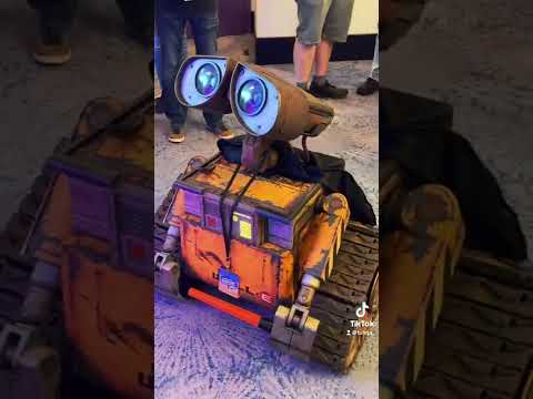 Wall E Sees His First Lightsaber