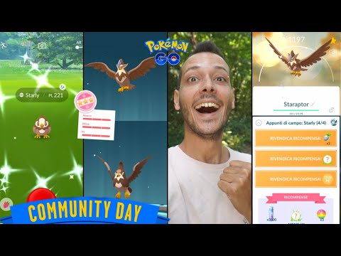 2X 100% IV! Community Day Starly - Pokémon GO