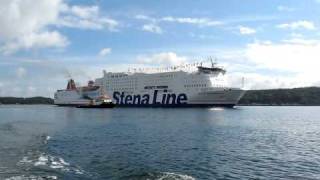 preview picture of video 'Neue Stena Germanica III 1. Ankunft in Kiel 01.09.2010'