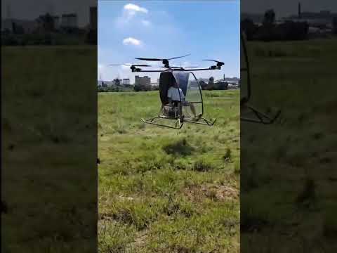 a large drone：A DIY large drone that can take a driver to fly #drones #diy
