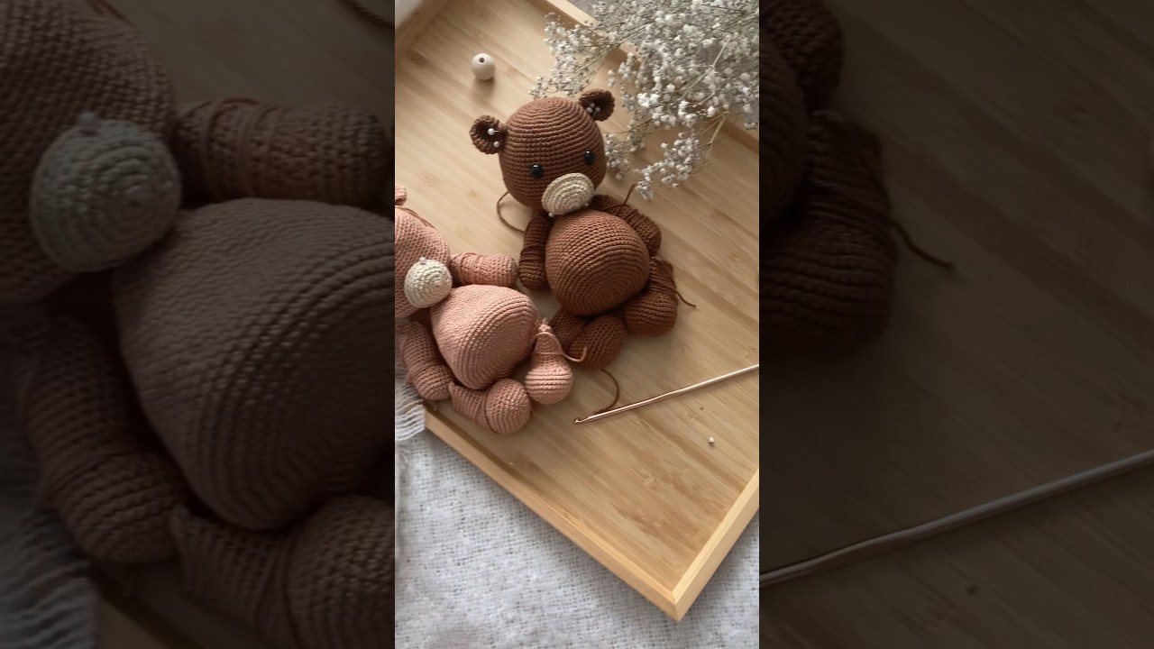 Crochet bear tutorial/ crochet pattern/ crochet bear/ amigurumi bear #amigurumi #crochet #happy